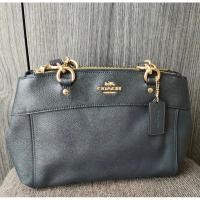 ราคา กระเป๋าสะพายเรียบหรู coach ของแท้ สีกรม ( Authentic Coach bag ) (22786376812)