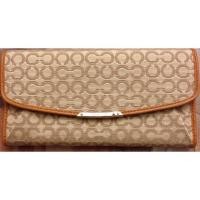 ราคา แท้ % พร้อมส่ง coach F49611 COACH MADISON NEEDLEPOINT OP ART SLIM ENVELOPE WALLET ส่งฟรี (759919888)