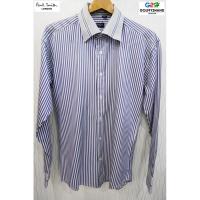 ราคา Paul Smith LONDON แท้ เสื้อเชิ๊ตแขนยาวลายเทาน้ำเงิน (7516482003)