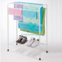 ราคา ราวตากผ้าตัวสูง ราวผ้าMP1042 มีแขวนถึง 5 แถว พร้อมกับชั้นวางรองเท้าด้านล่าง ประกอบง่าย us99 (3551367969)