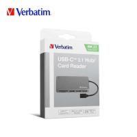 ราคา เครื่องอ่านการ์ด Verbatim usb-CTM 3.1 พร้อมฮับ usb 3 พอร์ต 3.0 type-C 65679 (27273874321)