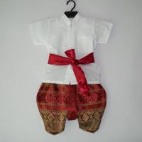 ราคา (ชุดไทยเด็ก) ชุดพี่หมื่นย้อนยุค+โจงกระเบนผ้าไหม (29310171160)