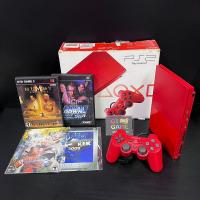 ราคา Ps2 Slim Limited Edition Cinnabar Red Boxed SCPH-90006 Coppy disc 90% (3244740650)