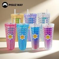 ราคา Pisuz WayBarbie 710ML ขวดถ้วยน้ําพลาสติกสองชั้นน่ารักความจุขนาดใหญ่สไตล์ตุ๊กตาบาร์บี้ (42060323002)