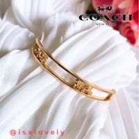 ราคา Isa Lovely Shop COACH 5964 HORSE AND CARRIAGE BANGLE Color: GOLD TONE (24566051024)