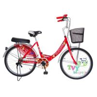 ราคา Turbo Bicycle จักรยาน รุ่น 24" DELIGHT (สีแดง) (300667630)