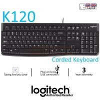 ราคา Logitech K120 Keyboard แป้นภาษาไทย/อังกฤษ ของแท้ ประกันศูนย์ 3ปี (10847669678)