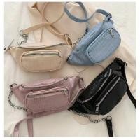 ราคา W&N กระเป๋าคาดอก ตกแต่งโซ่ ลายหนังจระเข้ แฟชั่น หนัง PU พร้อม สายสะพายปรับได้ พร้อมส่งจากไทย (21784731656)