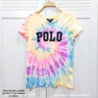 ราคา เสื้อเด็ก POLO RALPH LAUREN แท้100% สีมัดย้อม สีสันสดใสมากๆค่ะ ผ้านิ่มสุดๆ ไซส์ XL(16),11-12y (18586460626)