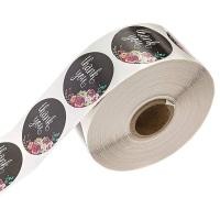 ราคา สติ๊กเกอร์ลายดอกไม้ thank you 500 ชิ้น/ม้วน (6119052225)