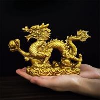 ราคา รูปปั้น มังกรมงคล เรซิ่นมังกรทอง มังกร เรียกโชคเรียกทรัยพ์ เสิรมฮวงจุ้ย ของขวัญ ของตกแต่งบ้าน (28775790278)