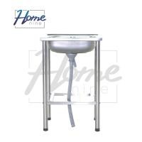 ราคา HOMENINE ซิ้งค์ล้างจาน อ่างล้างจานสแตนเลส 1หลุม ขากลม (25236367340)