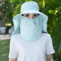 ราคา หมวกปิดหน้าหมวกกันแดด 360 องศา กันความร้อน กันแดดกัน UV ผ้าปิดหน้าถอดได้ (27219675453)