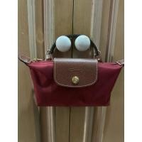 ราคา New Longchamp Le Pliage Original Pouch with Handle พร้อมสายสะพาย (27450599511)