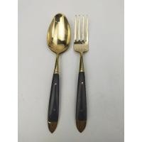 ราคา Vintage ชุดชัอน-ส้อม ทองเหลืองโบราณ หายาก (071) (18479446206)