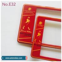 ราคา กรอบป้ายทะเบียนรถยนต์ กันน้ำ ลาย E32 Johnnie Walker พื้นสีแดง 1 คู่ สั้น-ยาว ชิ้นสั้น 39.5x16cm ชิ้นยาว 44x16 cm. (731728358)