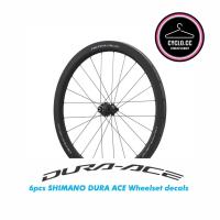 ราคา 6 ชิ้น Shimano Dura-Ace ชุดล้อ สติ๊กเกอร์ปั่นจักรยาน ขอบจักรยานเสือหมอบ ชุดล้อ (23168897974)