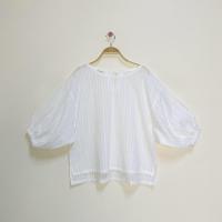 ราคา เสื้อคอปาด แขนพอง ผ้าฝ้าย (23561632109)