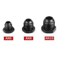 ราคา 1pcs 6AN/8AN/10AN ชาย Flare Blanking Plug Fitting อะแดปเตอร์ Hex อลูมิเนียมสีดํา (26327370755)