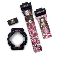 ราคา กรอบสาย G-SHOCK แท้✅ สีดำด้านฟอนต์ชมพู สกรีนลาย Kimetsu no Yaiba(น้อง Nezuko)ใส่ได้กับกรุ่นGA-100,GA-110,GA-120,GAX-100 (11747928541)