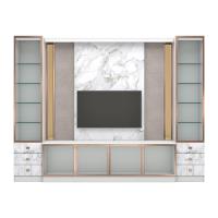 ราคา ชุดตู้วางทีวี CALINA รุ่น พิงค์โกลด์ ขนาด 300 ซม. สีขาว (19072260645)