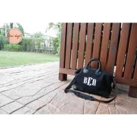ราคา กระเป๋าปักชื่อ ผ้าแคนวาส+หนังแท้ รุ่น Standard size 30 cm (135923568)