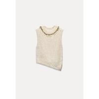 ราคา เสื้อ Knit Zara ดีเทลคอเป็นสร้อยสีทอง (41160367819)