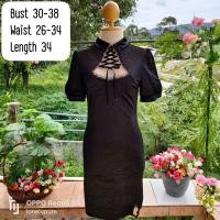 ราคา เดรสรัดรูปผ้ากำมะหยี่ มือสอง (21931873772)