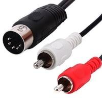 ราคา DIN 5 Pin to RCA Cable,Qaoquda 20 Inch 5-Pin Din Male Plug to 2 RCA Male (25061725421)