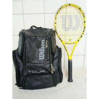 ราคา พร้อมลุยทุกแมทช์! กระเป๋าเทนนิส Wilson Tour มือสอง ใส่ไม้เทนนิสได้ครบ (29489675437)