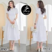 ราคา เดรสลูกไม้ เดรสสีขาว งานป้าย Tarmha ชุดงานบวช ใส่ไปทำบุญ ไปวัด (17273606508)