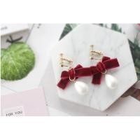 ราคา Korea Minimal Cute Ribbon Pearl Clip Earrings : ต่างหูหนีบ ตุ้มหูหนีบ เกาหลี มินิมอล ประดับ โบว์ และ มุก น่ารัก (1089596116)