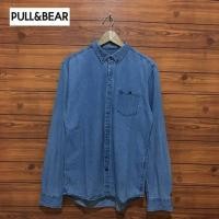 ราคา KEMEJA เสื้อเชิ้ตยีนส์ Pull & Bear ไซส์ M (14784793231)