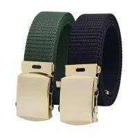 ราคา เข็มขัดผ้าร่มชาย อืม-441 | หัวล็อคลูกกลิ้งหน้านูนสีเหลืองแฟชั่น | 12เดือน (42758830242)