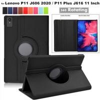 ราคา for Lenovo Tab P11 Plus TB-J606F J606L J607 360 Degree Rotating Stand Tablet Cover for Lenovo Tab P11 Plus J617F J607F Case (27485631639)