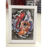 ราคา ภาพนก/ภาพวาดปลาคราบ/ภาพวาดสีน้ำ/ภาพติดผนัง ตั้งโต๊ะ ขนาด5 x7นิ้ว พร้อมกรอบสวยงาม (22184857777)