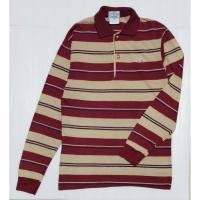 ราคา เสื้อคอปกแขนยาว​ ลายทาง​ แบรนด์​ LACOSTE. ไซส์: 160 (43352827135)