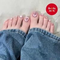 ราคา 24 ชิ้น เซตเล็บเท้า ลายจุดโปลกาดอท พร้อมโบว์ และลายแมวตาโต น่ารักและสวยงาม (40602159137)
