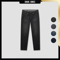 ราคา DAVIE JONES กางเกงยีนส์ Slim Straight Fit Jeans ES0001 สีดำ เทา กรมกลาง กรมเข้ม (27187231383)