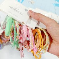 ราคา ยางรัดผม แพค 4 เส้น ยางมัดผมสไตล์เกาหลี ยางมัดผม หนังยางรัดผมเกาหลี น่ารัก สไตล์เกาหลี ยางมัดผม (22118895549)