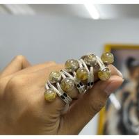 ราคา แหวน ไหมทอง ตัวเรือนเงินแท้ งานหุ้มหางช้างด้านใน (28651769554)