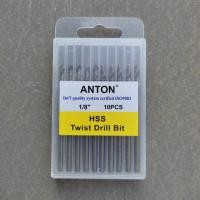 ราคา ดอกสว่านเจาะสแตนเลส เจาะเหล็กAnton 1กล่อง 10ดอก เบอร์(1/8-3.2มล.) (13122003181)