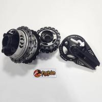 ราคา ชุด4ชิ้น ดุมเจาะ ฟันเฟือง สีดำ เวฟ125R ดุมหน้า + ดุมหลัง + ฝาเบรคตัวใหญ่ รูสไลด์CNC + ดุมสเตอร์CNC WAVE125R (40402446688)
