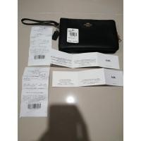 ราคา กระเป๋าคล้องมือ COACH 2ซิป Size L ของแท้ % DOUBLE ZIP WALLET IN POLISHED PEBBLE LEATHER (COACH F87587) (2411839069)