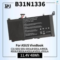 ราคา 11.4V b31n1336 r553lf แบตเตอรี่แล็ปท็อปสำหรับ Asus VivoBook C31-S551 s551 s551lb v551l R553LN k551ln (26571800581)
