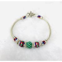 ราคา ข้อมือลงยาสุโขทัย เงินแท้ (7040743889)