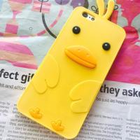 ราคา 4/4s/6/6s เคสเป็ด สีเหลือง งานซิลิโคนนิ่มคลุมรอบเครื่องคะ (455343213)