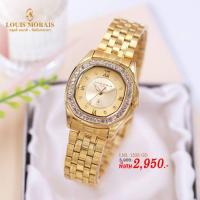 ราคา LOUIS MORAIS รุ่น1538GD(หลุยส์มอเรส์)นาฬิกาข้อมือคุณผู้หญิง (22247637115)