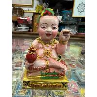 ราคา กุมารเทพน้อยร้อยล้าน ขนาดบชา เนื้อโลหะเพ้นสี ครูบาออ วัดพระธาตุจอมแวะ (29114151836)