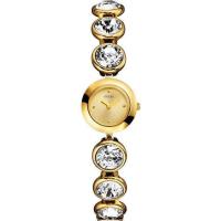 ราคา ลดเพิ่ม 330 ใส่โค้ด INCZ8H3 ﻿นาฬิกา Guess Ladies Stone Gold tone Watch W10259L1 (Gold) (5141362513)